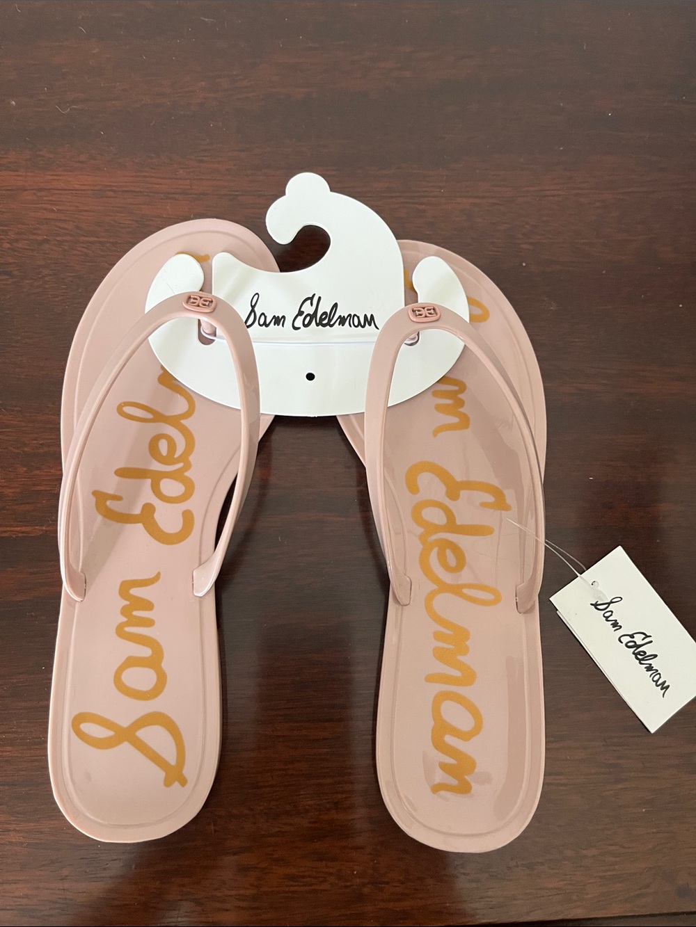 Sam Edelman Women’s Blush Pink Jelly Flip Sandals
